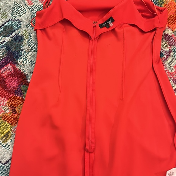 1. State Red Spaghetti strap mini dress - Picture 7 of 7